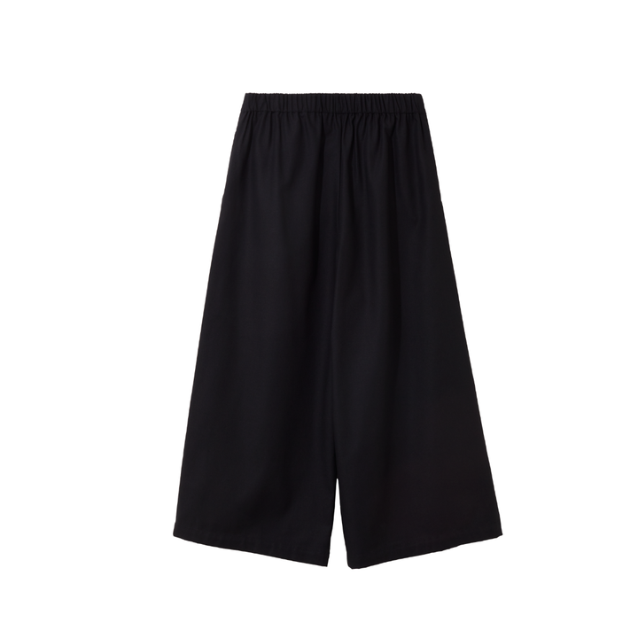 Cropped Wide-Leg Pants (Black)