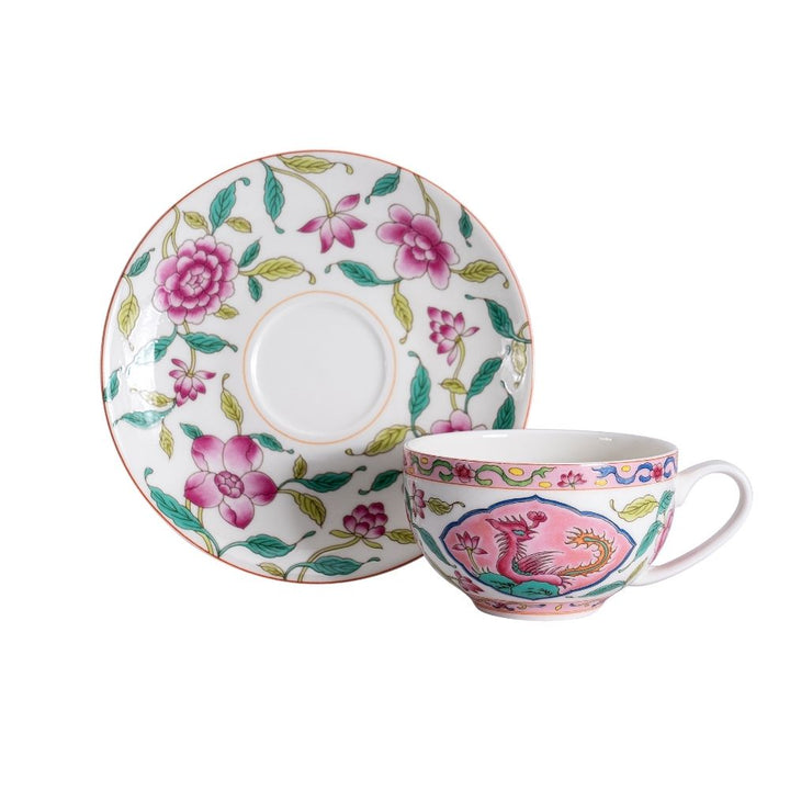 [Pickup Only] Blossom Prosperity Cup and Saucer 200ml (White)