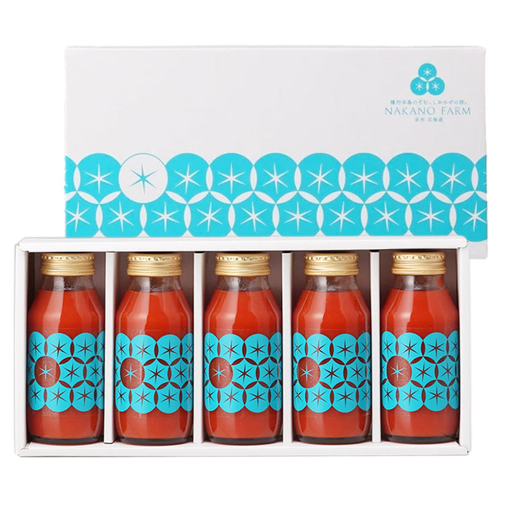 [Pre-order] Tomato Juice From Nakano Farm, Yoichi, Hokkaido (180ml x 5 bottles)