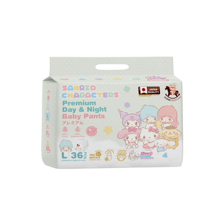 Iconic Babycare x Sanrio Premium Baby Diapers (Pants)