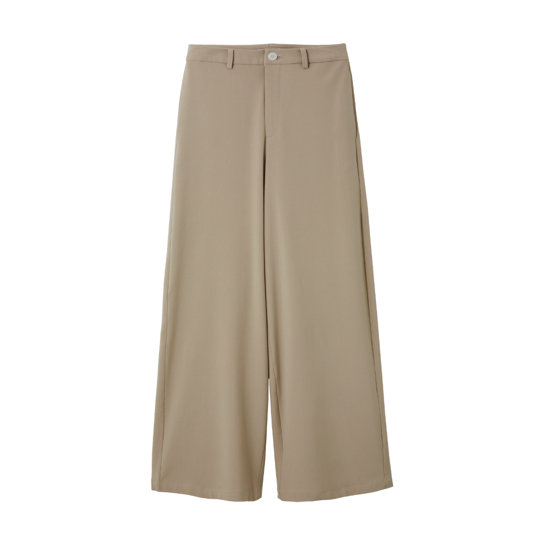 Wide Leg Pants (Brown)