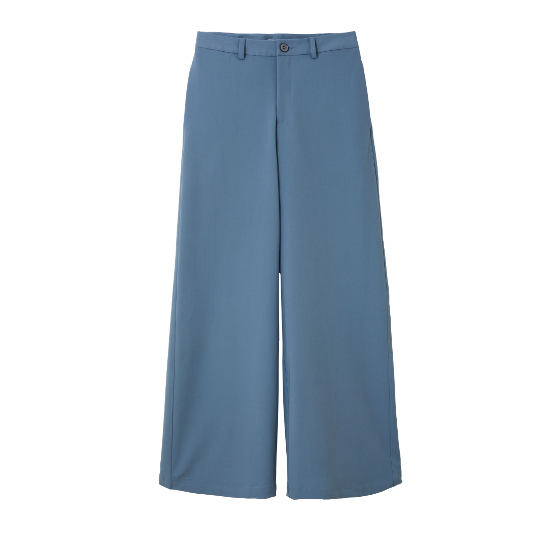 Wide Leg Pants (Blue)