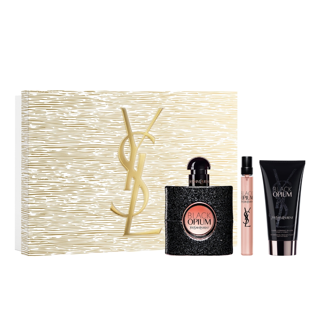 Gift Set 25 : Black Opium EDP 50ml + 10ml + Body Lotion 50ml