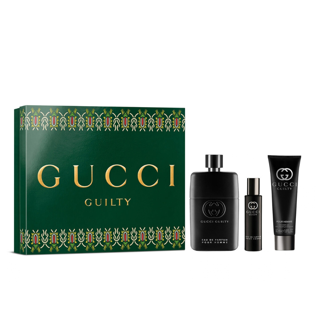 Gift Set 26 : Guilty Pour Homme EDP 90ml + Shower Gel + Ts 15ml