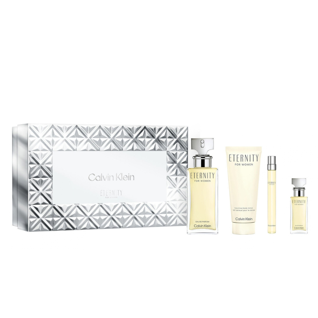 Gift Set 26 : Ck Eternity Women EDP 100ml + Body Lotion 100ml + Pen Spray 10ml + EDP 15ml