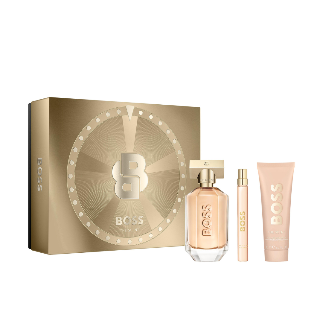 Gift Set 26 : Boss The Scent For Her EDP 100ml + Pen Spray 10ml + Body Lotion 75ml