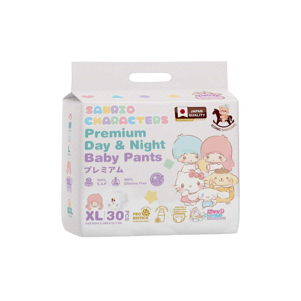 Iconic Babycare x Sanrio Premium Baby Diapers (Pants)