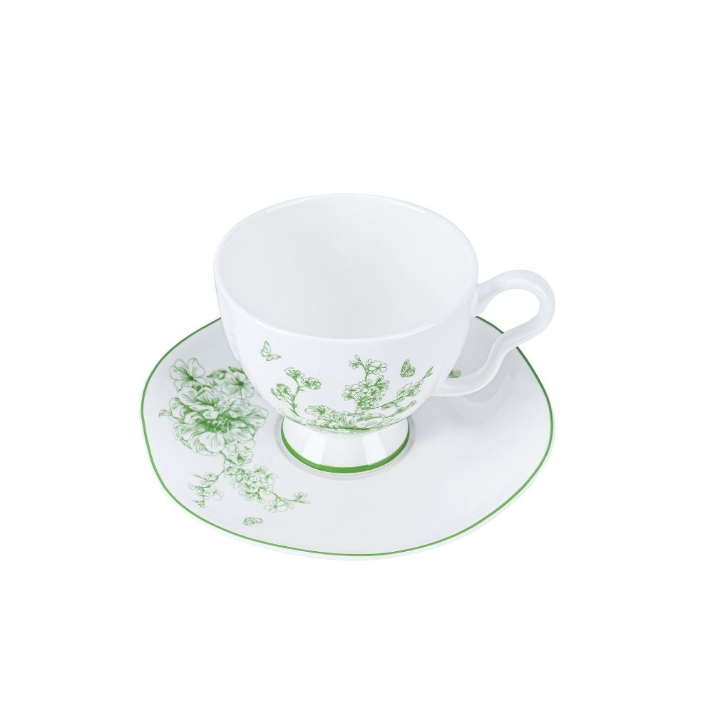 [Pickup Only] Peony Cup and Saucer 130ml