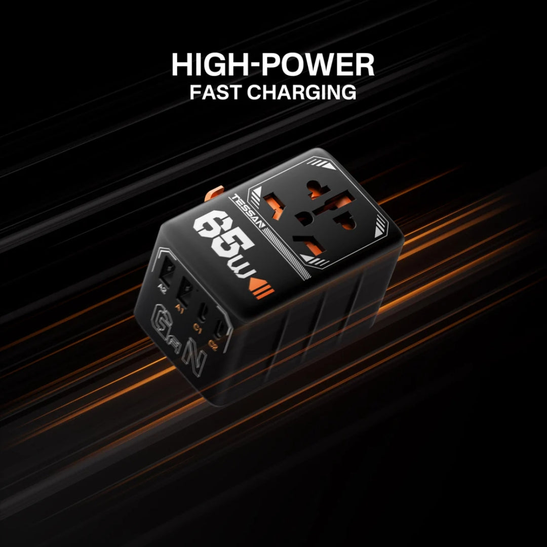 Tessan 65W Universal Travel Adapter 4 Port