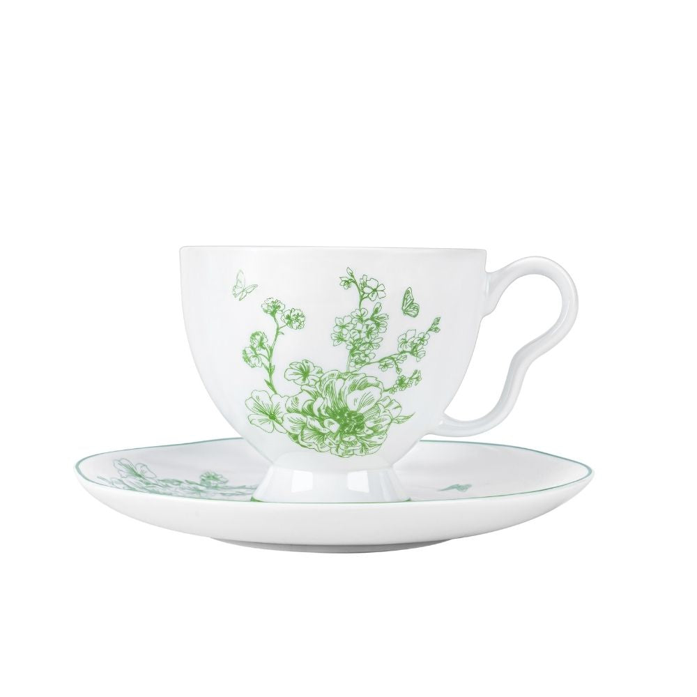 [Pickup Only] Peony Cup and Saucer 130ml