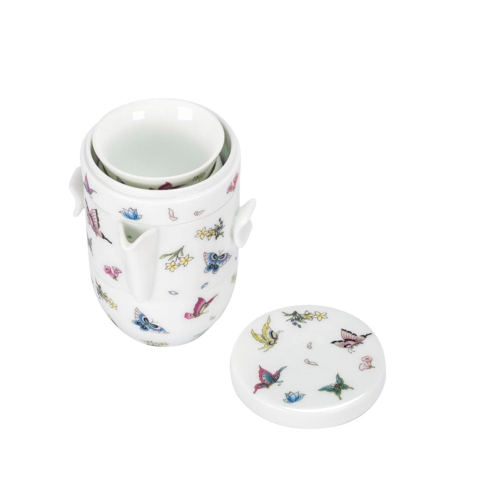 [Pickup Only] Butterfly Chinese Tea Travelling Set