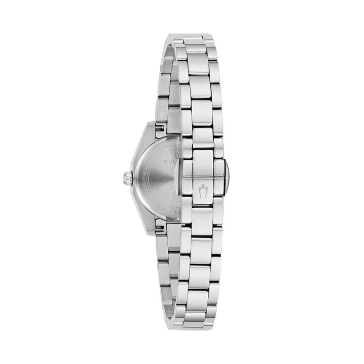 96L345 Lady Classic Surveyor Mini Quartz Watch - Silver Light Blue