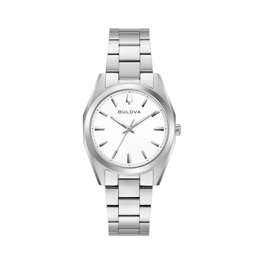 96L347 Lady Surveyor Quartz Watch - White