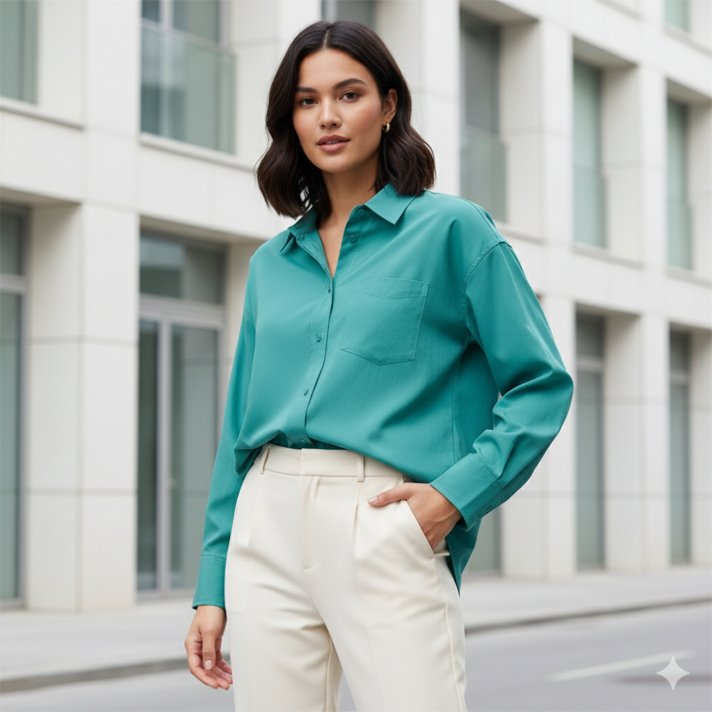 CULTIVATION Collared Shirt (Green)