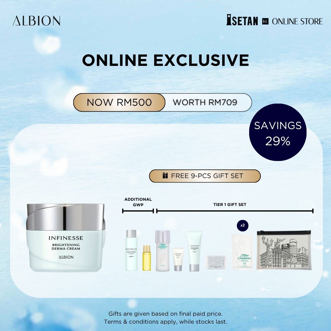 Exclusive set : Brightening Derma Cream 30g, gift worth RM209