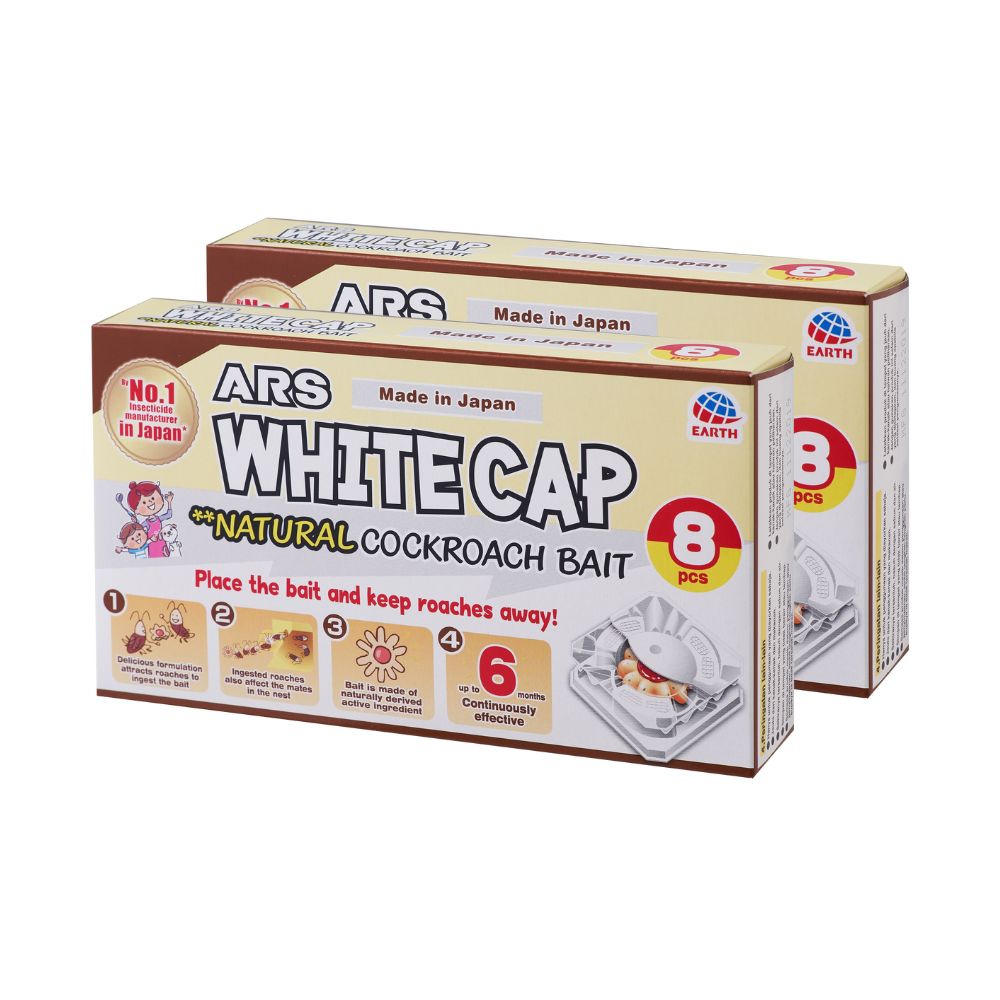 [Bundle of 2] White Cap Natural Cockroach Bait 8s