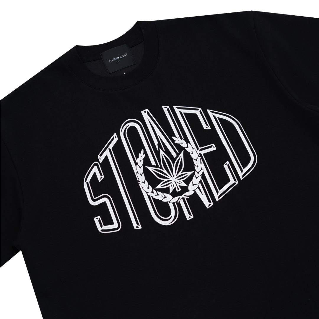 ATC : College Logo Tee Black