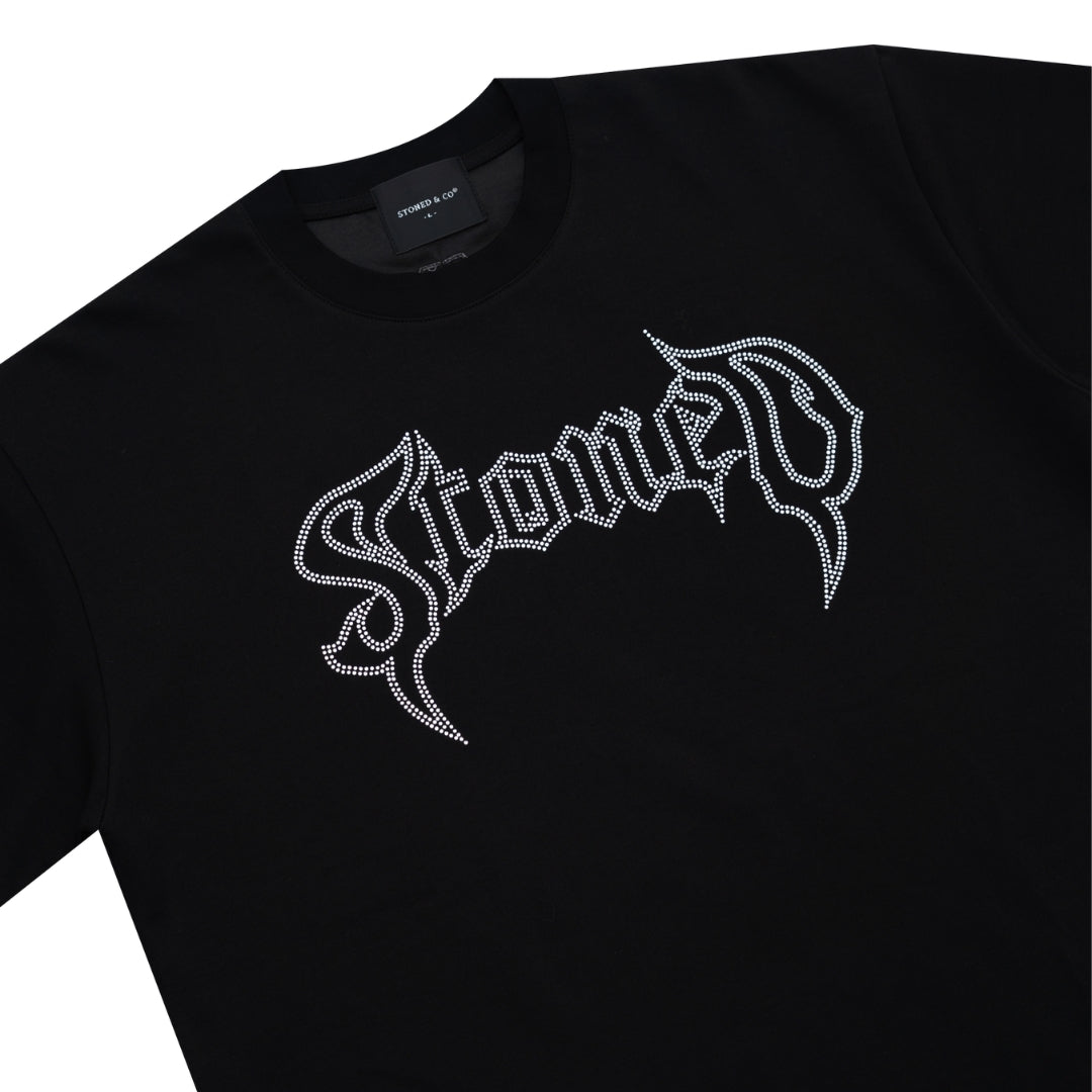 ATC : Conspiracy Rhinestone Tee Black