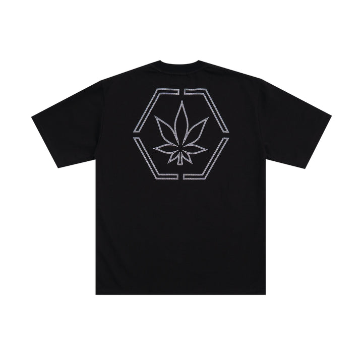 ATC : Genetic Hexagon Rhinestone Tee Black