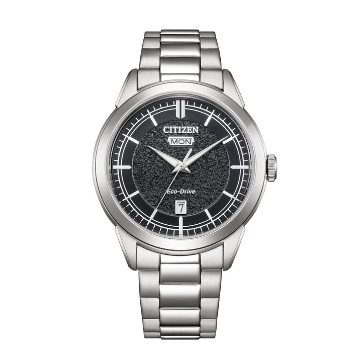 AW0151-85E Eco-Drive Super Titanium Stainless Steel Strap - Black