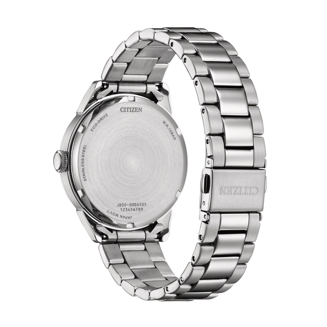 AW0151-85E Eco-Drive Super Titanium Stainless Steel Strap - Black