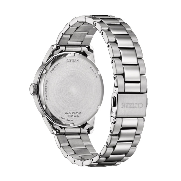 AW0151-85E Eco-Drive Super Titanium Stainless Steel Strap - Black