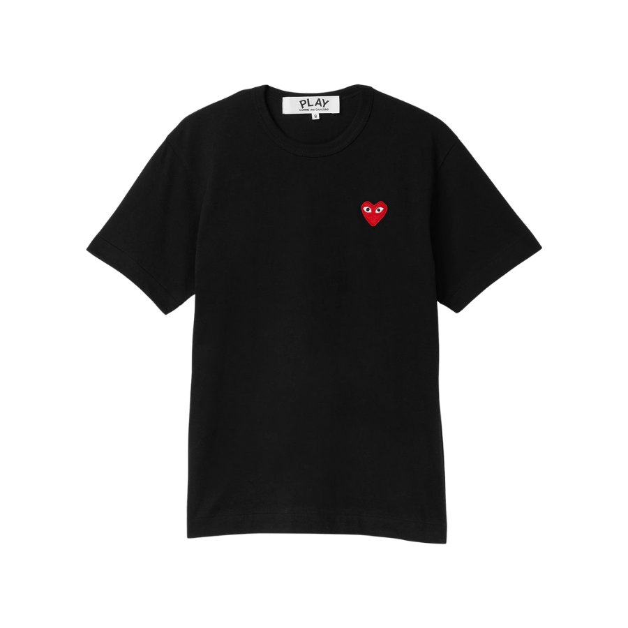 Mini Red Emb SS Tee (Black)