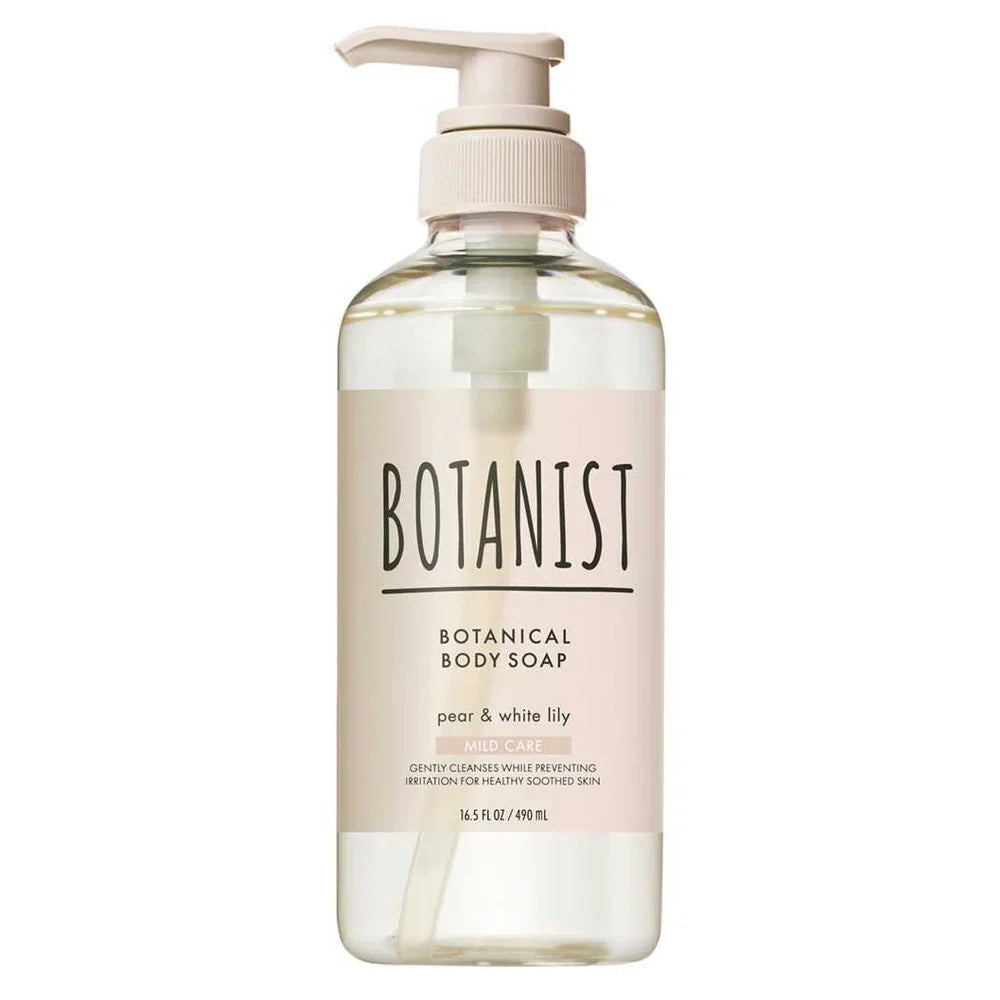 Botanical Body Soap Mild Care Pear & White Lily 490ml