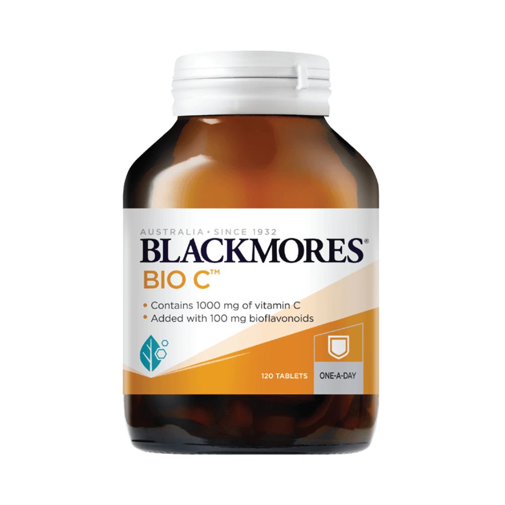 Blackmores Bio C supplement bottle on a white background