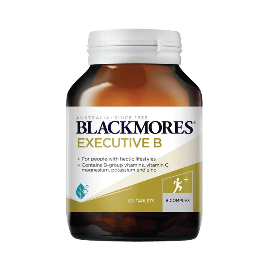 Blackmores Executive B supplement bottle on a white background