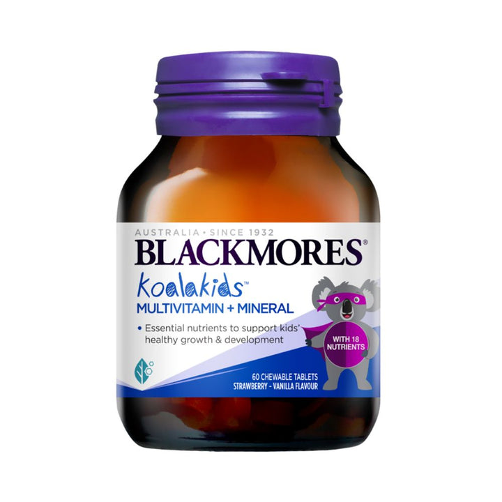 Blackmores Koalakids multivitamin bottle on a white background