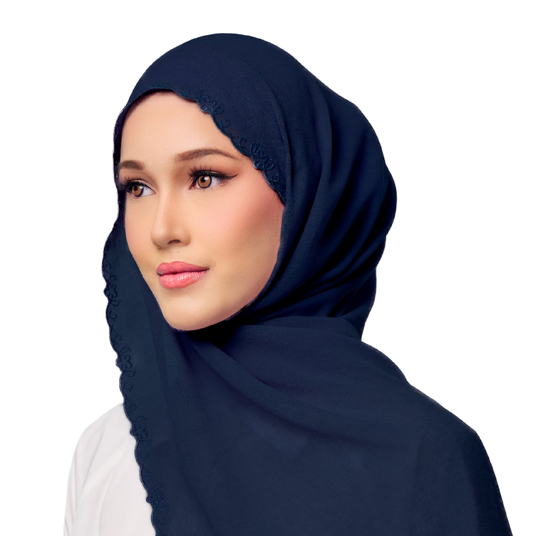 Sulam Surya Chiffon Linen Scarf