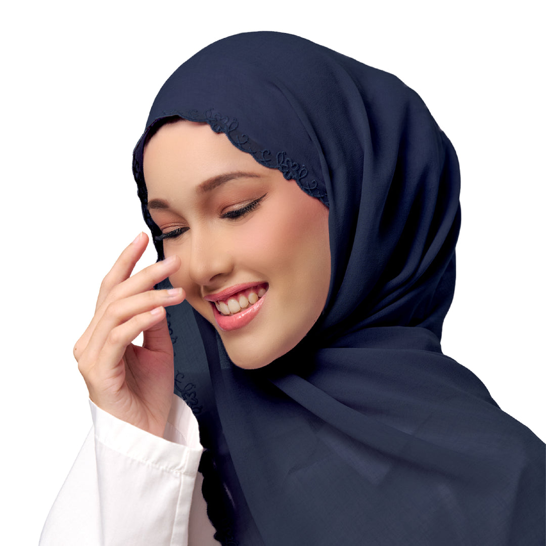 Sulam Surya Chiffon Linen Scarf