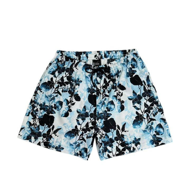 Blue Leaves & Flowers Shorts SS26