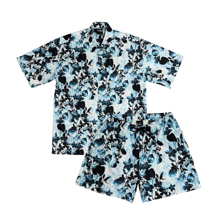 Blue Leaves & Flowers Shorts SS26