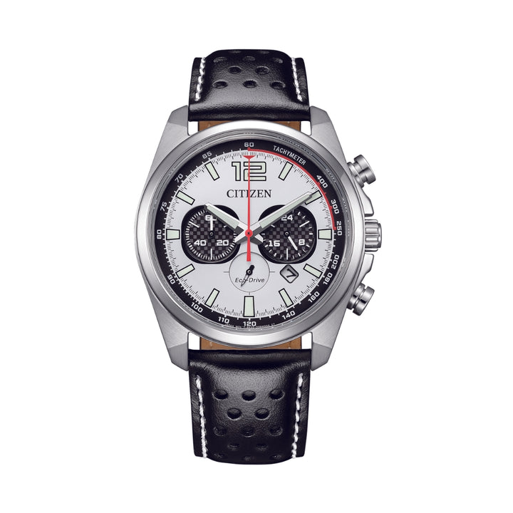 CITIZEN CA4640-09A Eco-Drive Male Leather White ø 41mm | Isetan KL Online Store