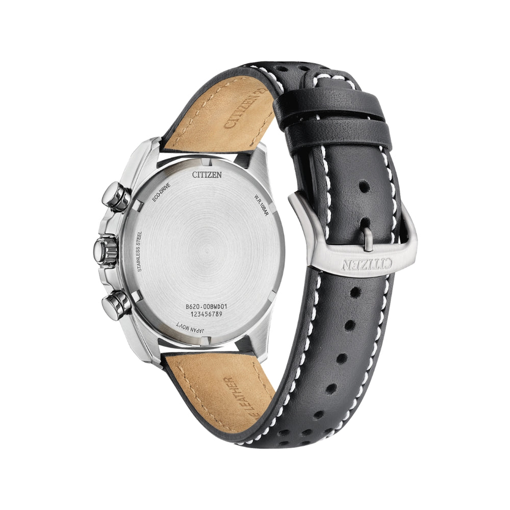 CITIZEN CA4640-09A Eco-Drive Male Leather White ø 41mm | Isetan KL Online Store