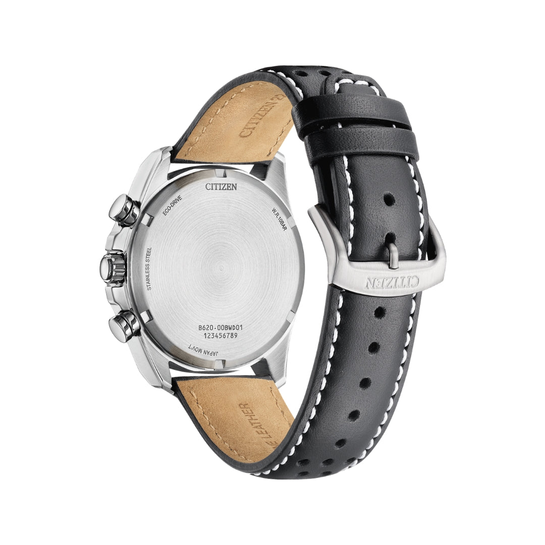 CITIZEN CA4640-09A Eco-Drive Male Leather White ø 41mm | Isetan KL Online Store