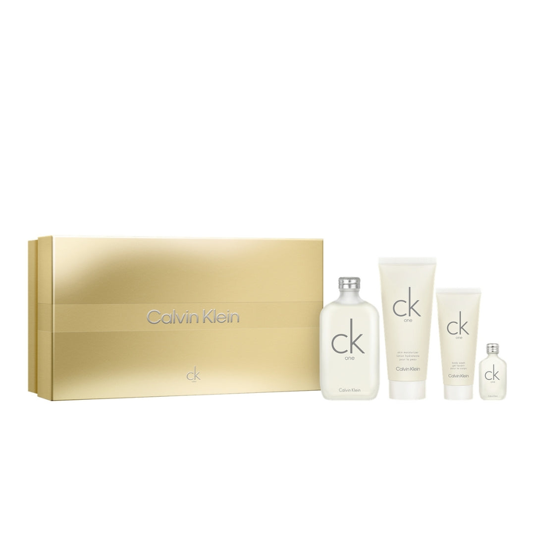 Gift Set 25 : CK One EDT 200ml + 15ml + Body Lotion 200ml +  Shower Gel 100ml