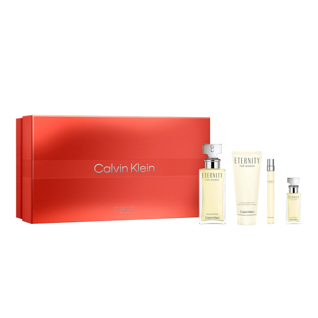 Gift Set 25 : CK Eternity For Women EDP 100ml + 15ml + 10ml + Body Lotion 200ml