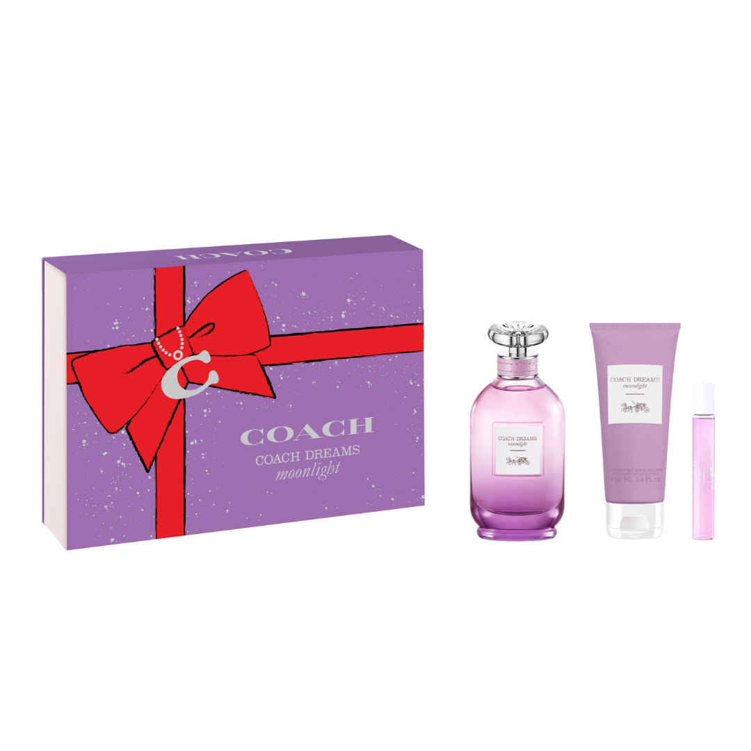 Gift Set 25 : Coach Dreams Moonlight EDP 90ml + 7.5ml + Body Lotion 100ml