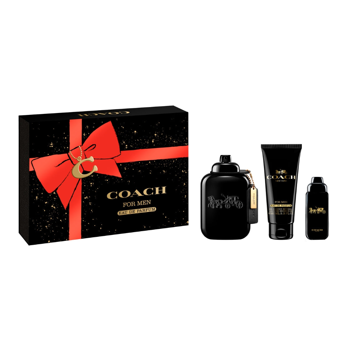Gift Set 25 : Coach Men EDP 100ml + 15ml + Shower Gel 100ml