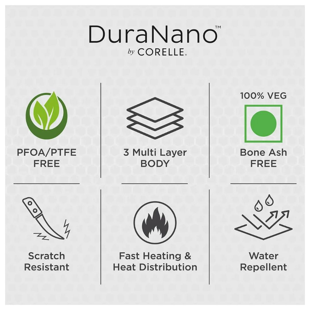 Duranano Uncoated Non-stick Stainless Steel Saucepan 18cm