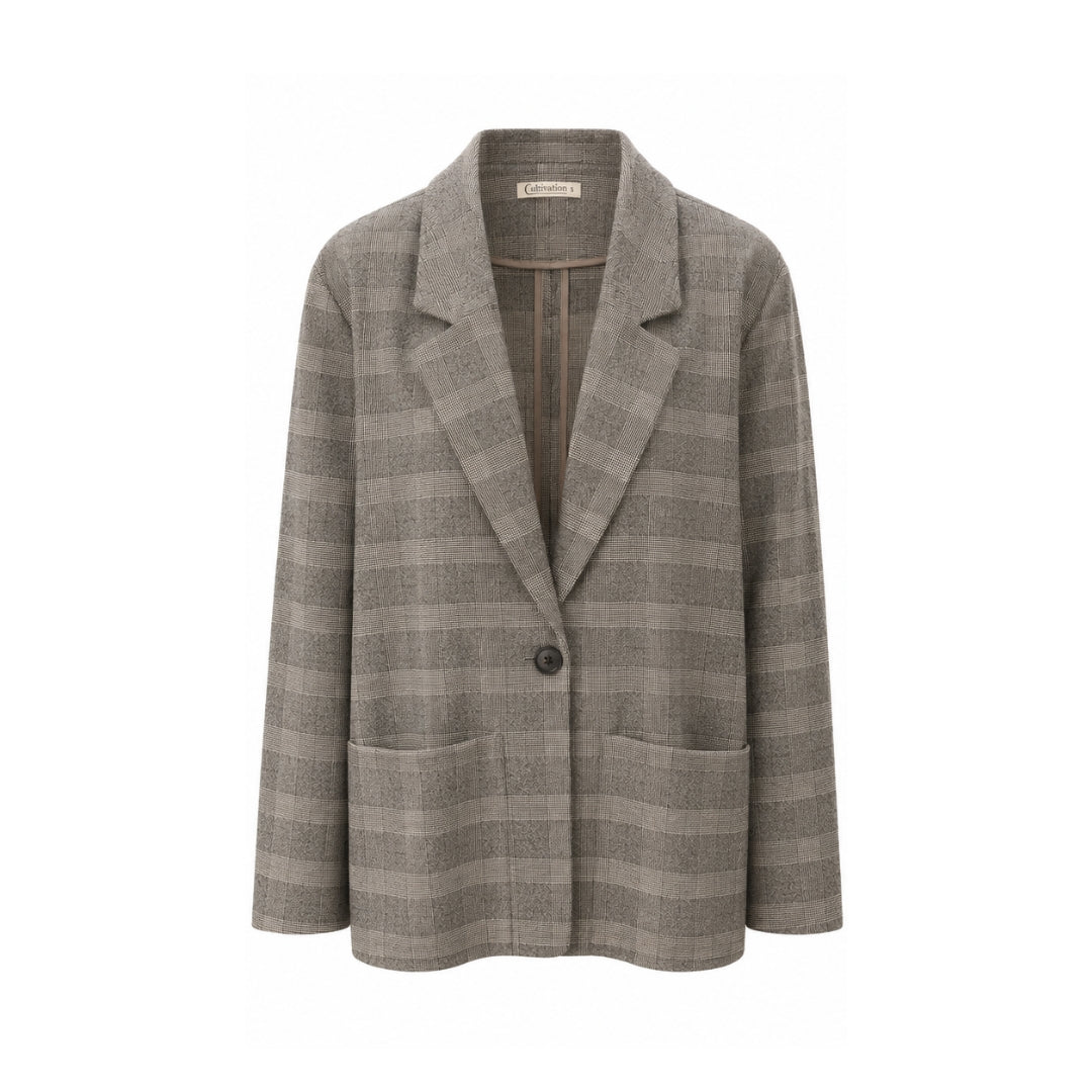 Oversize Blazer (Brown)