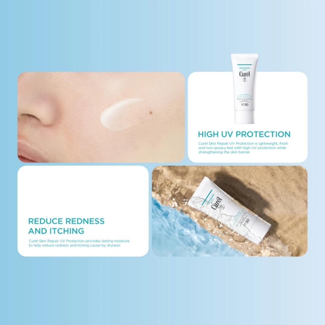 CUREL Skin Repair UV Protection Serum SPF50 PA+++ 60ml | Isetan KL Online Store