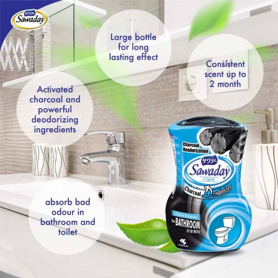 [Bundle of 2] Charcoal Deodorizer 350ml - Clean Incense Bath