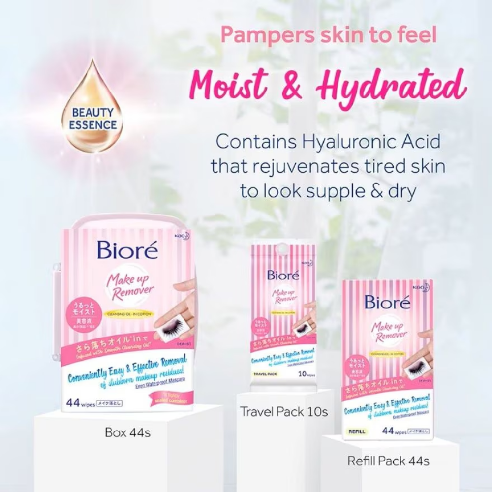 BIORÉ Makeup Remover Wipes Moisture 44s | Isetan KL Online Store