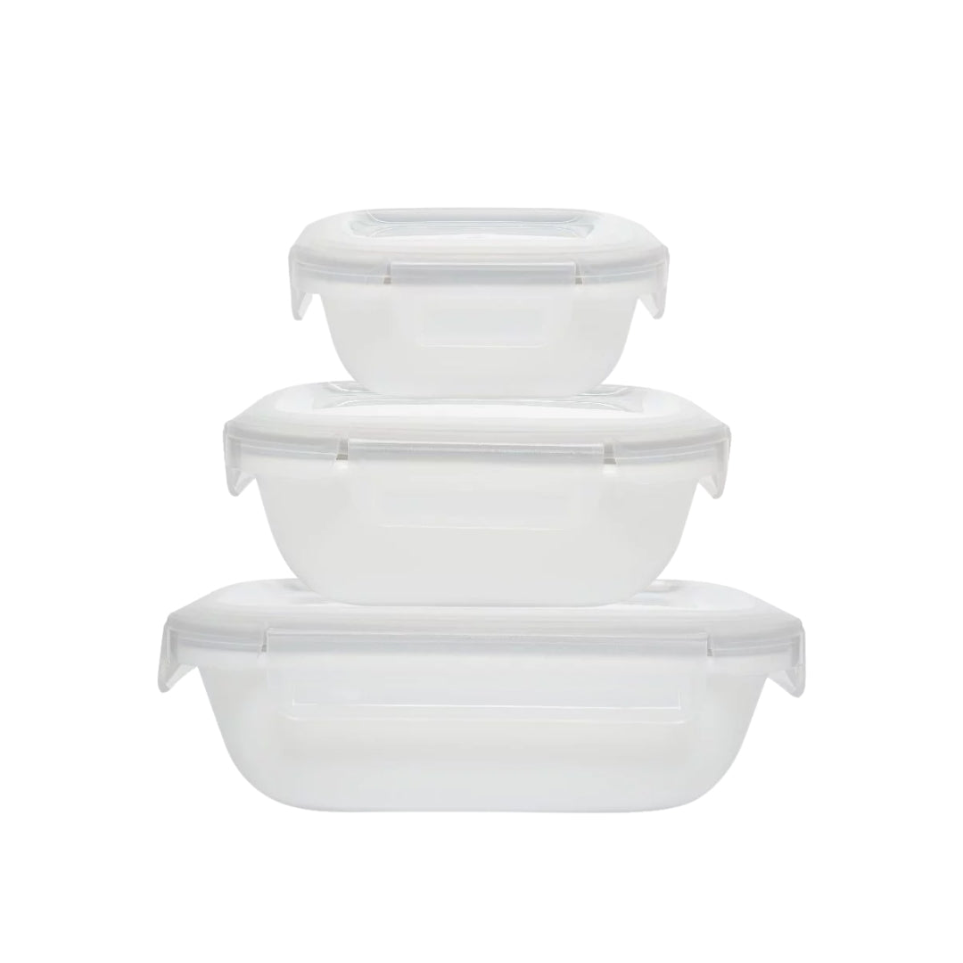 Coordinates Storage 3pcs Set (Just White / Silver Crown)