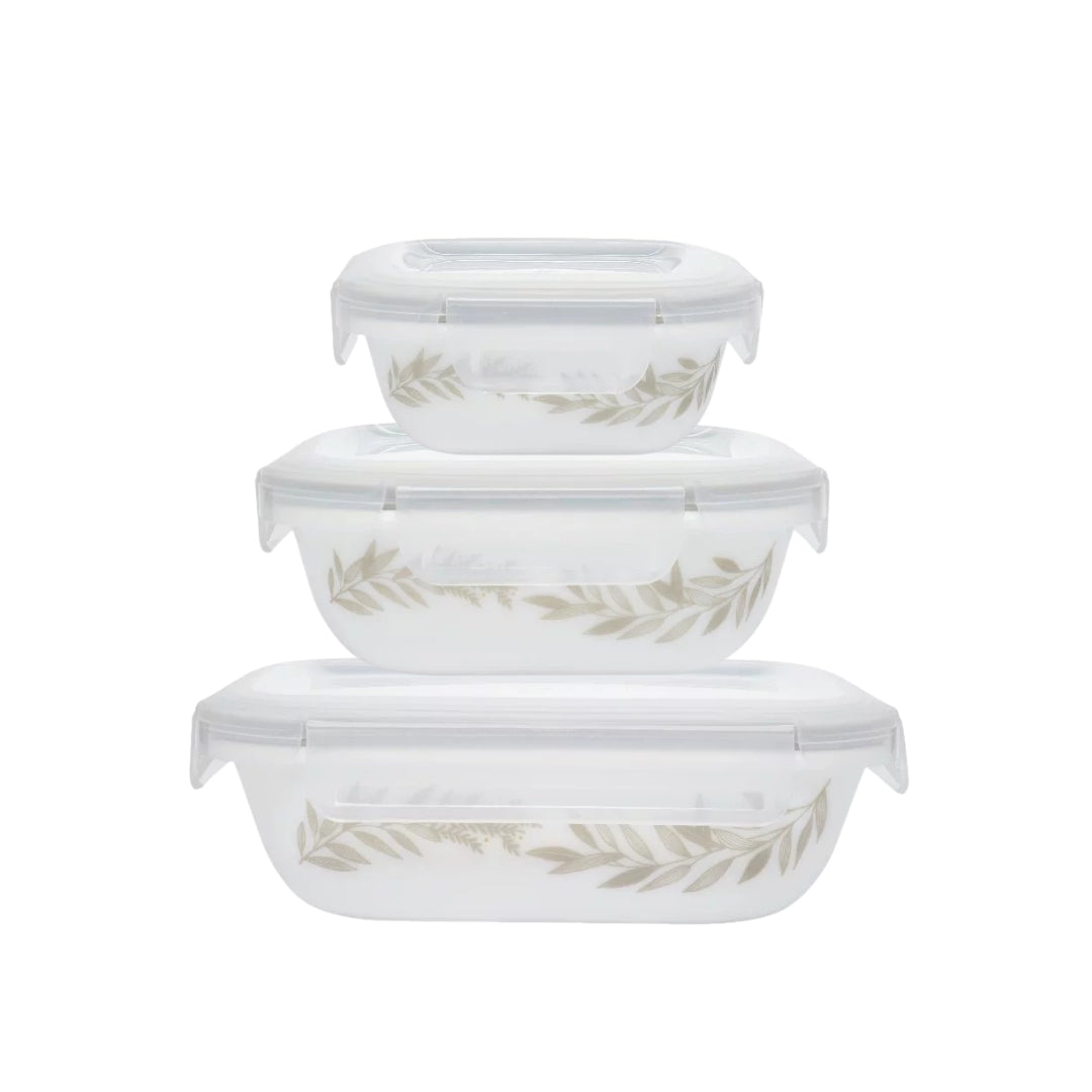 Coordinates Storage 3pcs Set (Just White / Silver Crown)