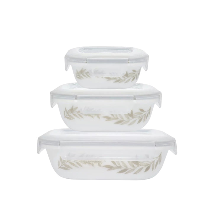 Coordinates Storage 3pcs Set (Just White / Silver Crown)